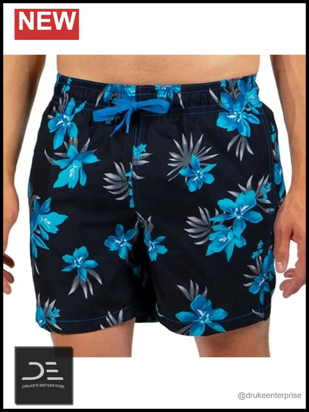 Men's Quick-Dry Swim Trunks with UPF 50+ and Pockets